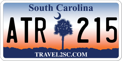 SC license plate ATR215