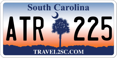SC license plate ATR225