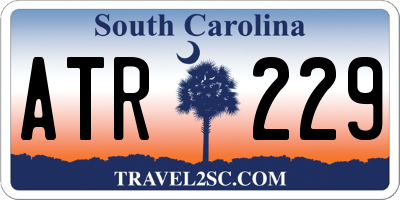 SC license plate ATR229