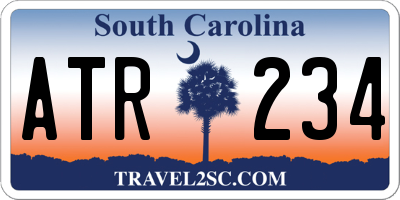 SC license plate ATR234