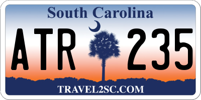 SC license plate ATR235