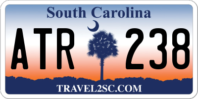 SC license plate ATR238