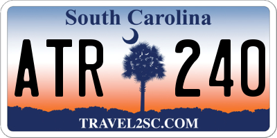 SC license plate ATR240