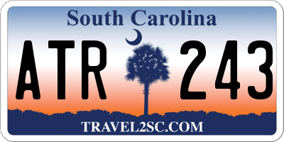 SC license plate ATR243