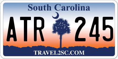 SC license plate ATR245