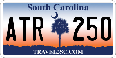 SC license plate ATR250