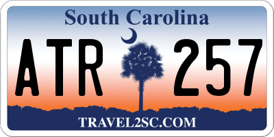 SC license plate ATR257