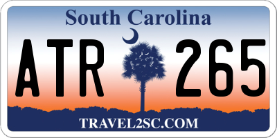 SC license plate ATR265