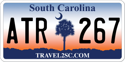SC license plate ATR267