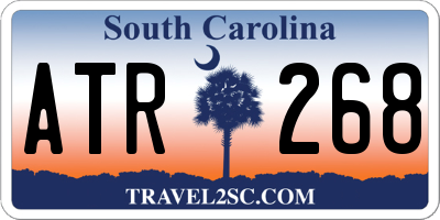 SC license plate ATR268