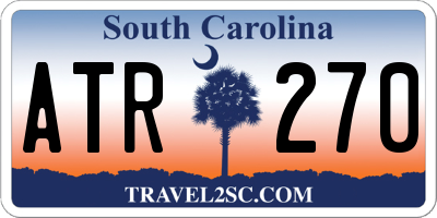 SC license plate ATR270