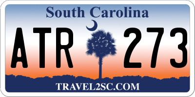 SC license plate ATR273