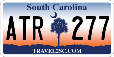 SC license plate ATR277