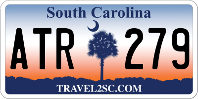 SC license plate ATR279
