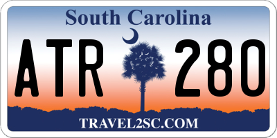 SC license plate ATR280