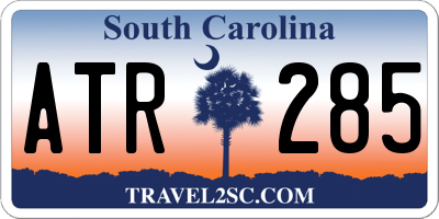 SC license plate ATR285