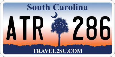SC license plate ATR286
