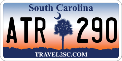 SC license plate ATR290