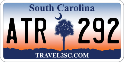 SC license plate ATR292