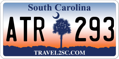 SC license plate ATR293