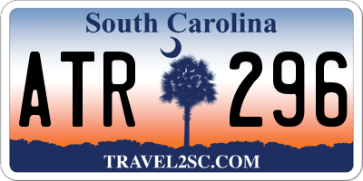 SC license plate ATR296