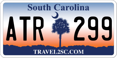 SC license plate ATR299