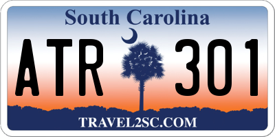 SC license plate ATR301