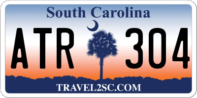 SC license plate ATR304