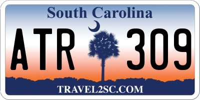 SC license plate ATR309