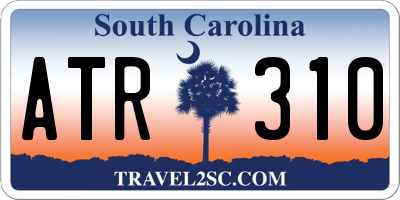 SC license plate ATR310