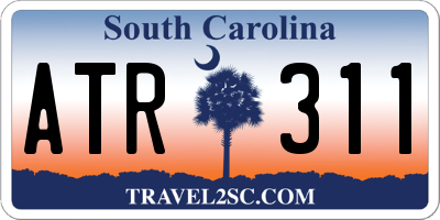 SC license plate ATR311