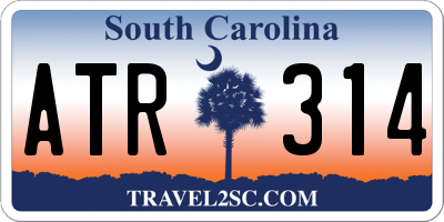 SC license plate ATR314