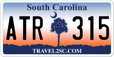 SC license plate ATR315