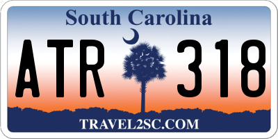 SC license plate ATR318