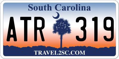 SC license plate ATR319