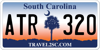 SC license plate ATR320