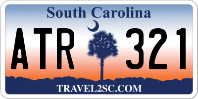 SC license plate ATR321