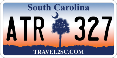 SC license plate ATR327