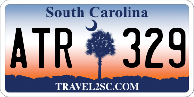 SC license plate ATR329
