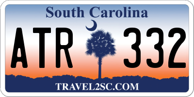 SC license plate ATR332