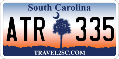 SC license plate ATR335