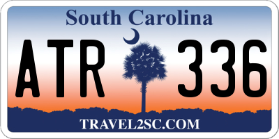 SC license plate ATR336