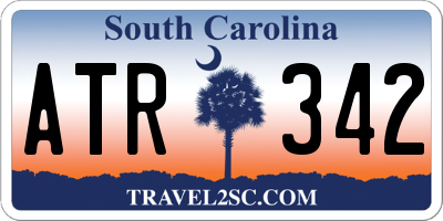 SC license plate ATR342
