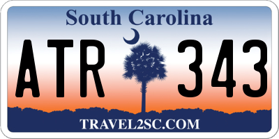 SC license plate ATR343