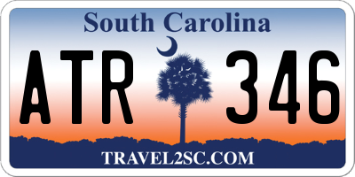 SC license plate ATR346