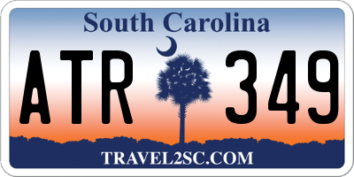 SC license plate ATR349