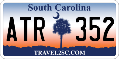 SC license plate ATR352