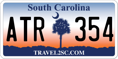SC license plate ATR354