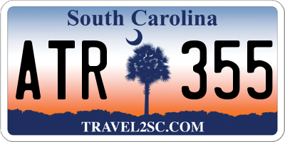 SC license plate ATR355