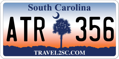 SC license plate ATR356